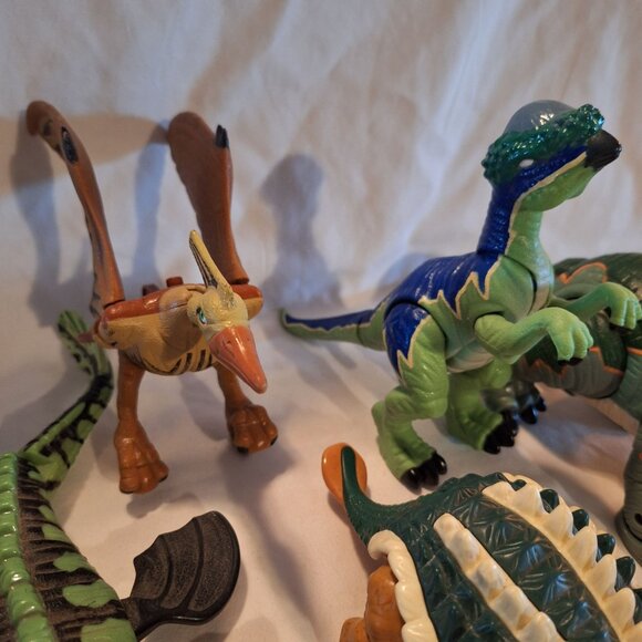 Imaginext Jurassic Dinosaur 5 Pterodactyl Tank Triceratops Ankylosaurus Splash - Picture 9 of 16